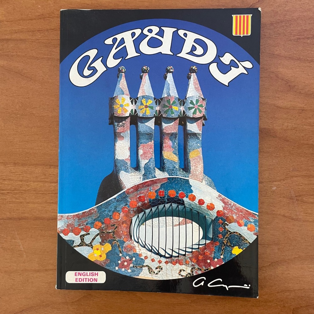 Antoni GAUDI 1980 Softcover Book By A. Campana Art Artist Catalan Architecture